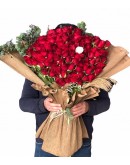 100 Kırmızı 1 Beyaz Gül