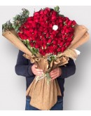 100 Kırmızı 1 Beyaz Gül