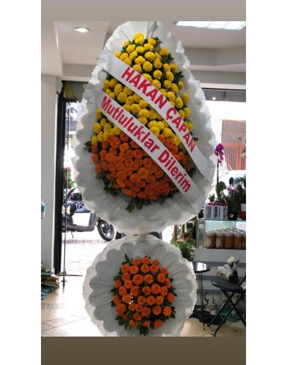 Çift Katlı Ayaklı Sepet