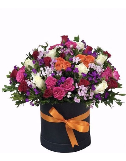Mix Star Renkli Gül Aranjmanı