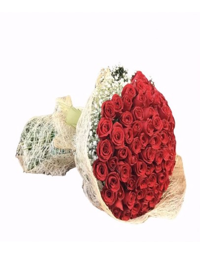 Naturel 101 Kırmızı Gül Buketi